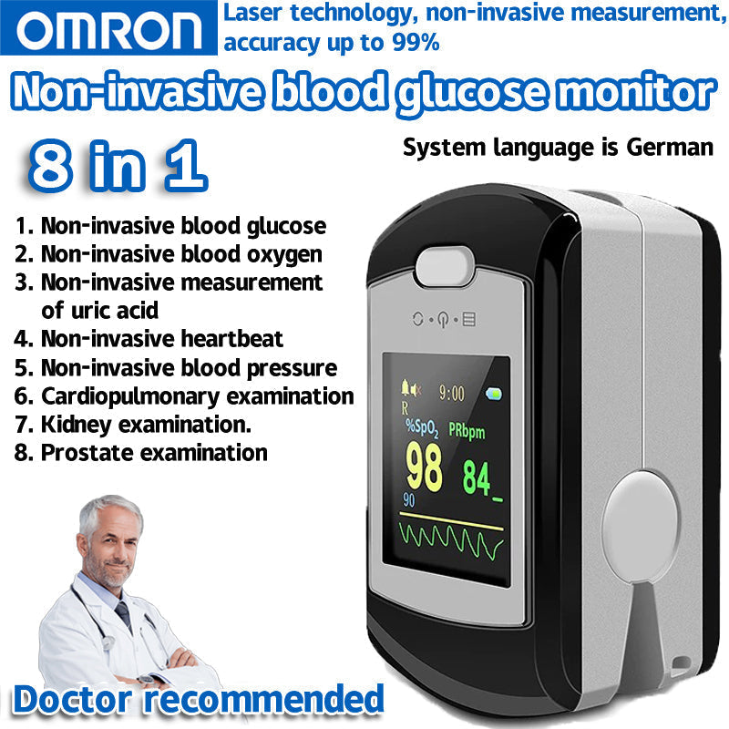 Omron 8-in-1 non-invasive blood glucose-meter