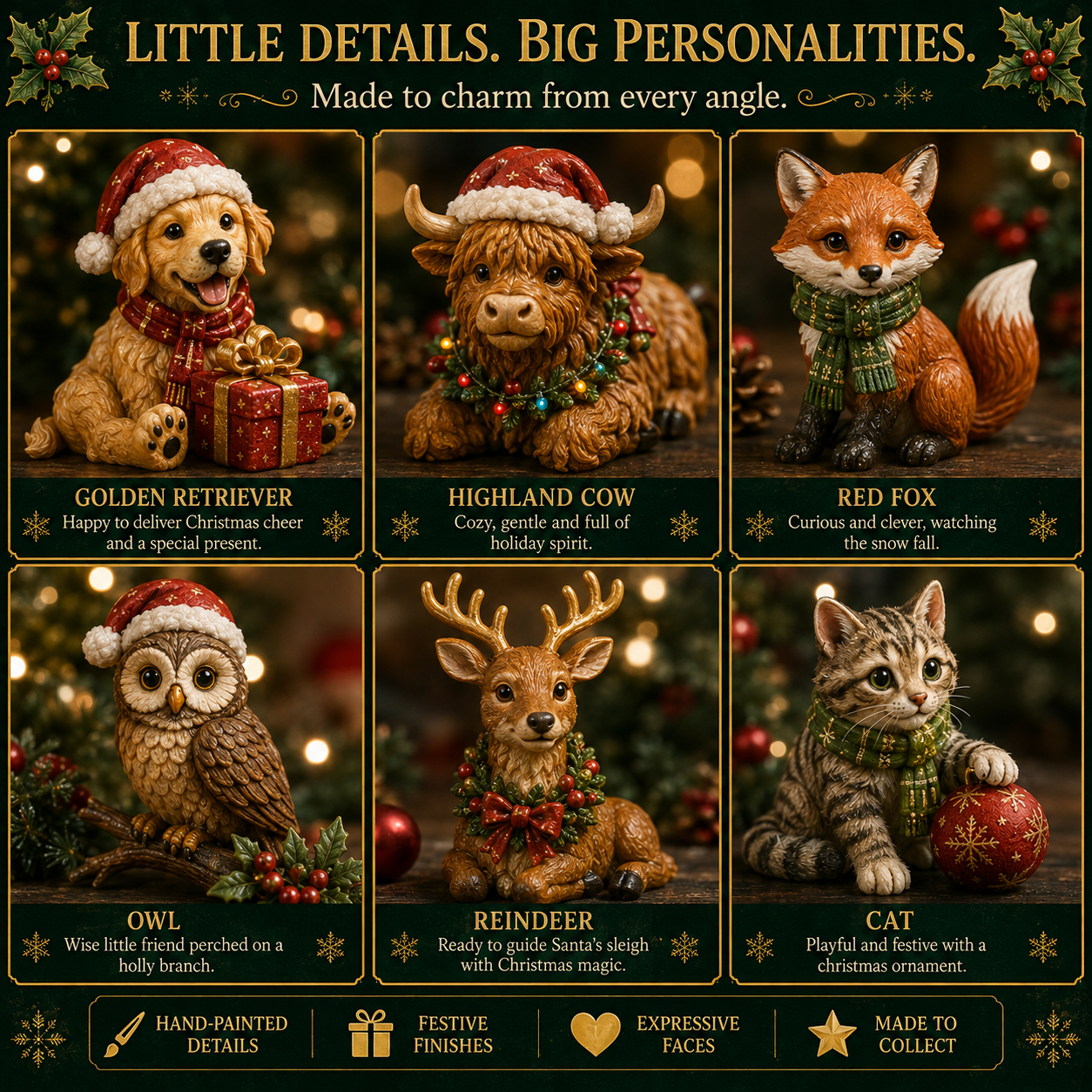 Collectible Christmas Animal Advent Calendar-24 Days · 24 Holiday Animal Friends · 24 Little Christmas Memories