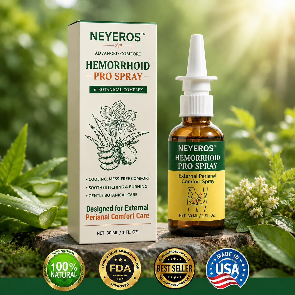 NEYEROS® Advanced Comfort Hemorrhoid PRO Spray