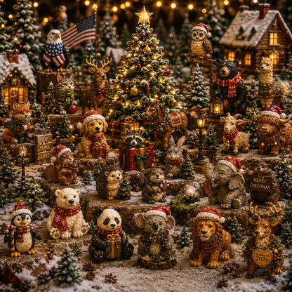 Collectible Christmas Animal Advent Calendar-24 Days · 24 Holiday Animal Friends · 24 Little Christmas Memories